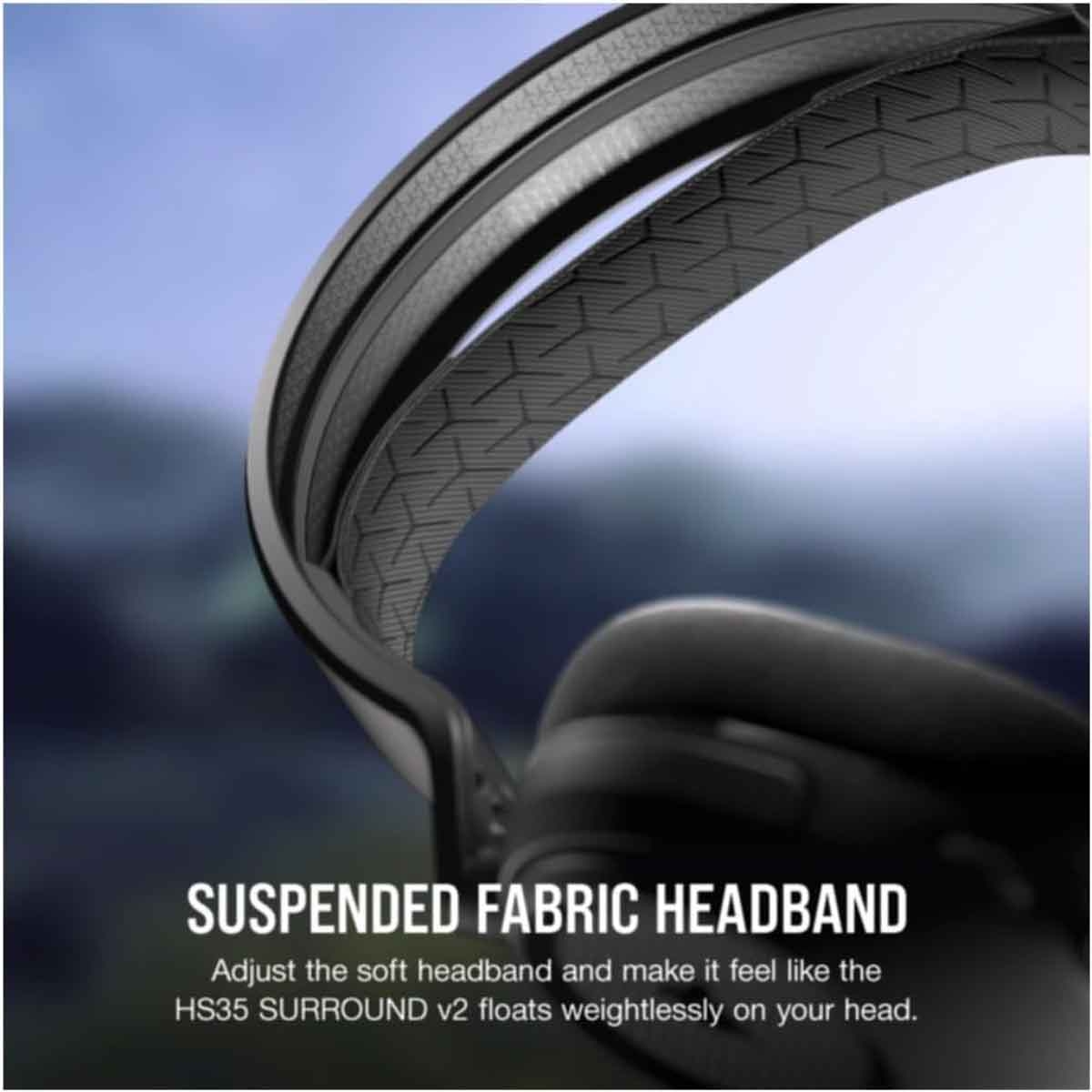 كورسير سماعة رأس سلكية للألعاب إتش إس35 في2 بتقنية الصوت المحيطي