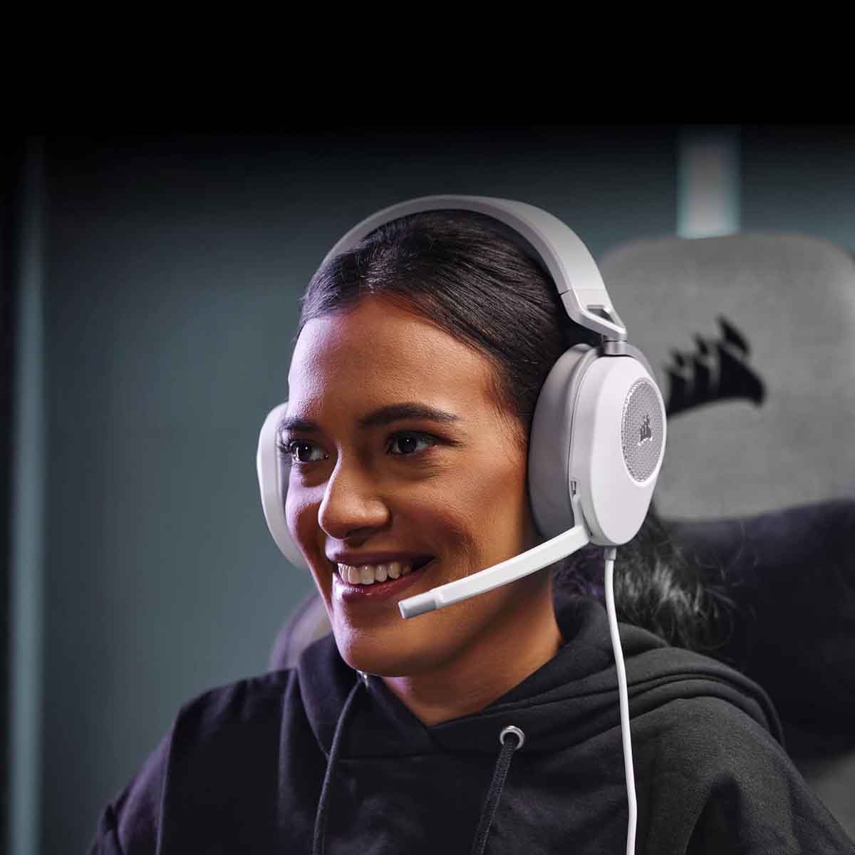 كورسير سماعة رأس سلكية للألعاب إتش إس65 بتقنية الصوت المحيطي