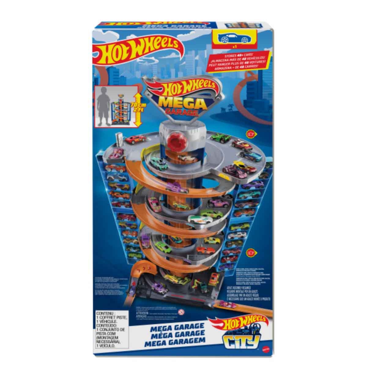 Hot Wheels City Mega Garage Playset Unisex, 3-4 Years