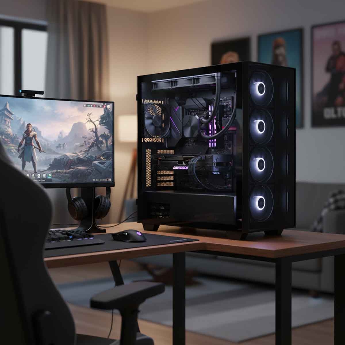 مونتيك مبرد سائل هايبر فلو سايلنت 360 باللون الأسود