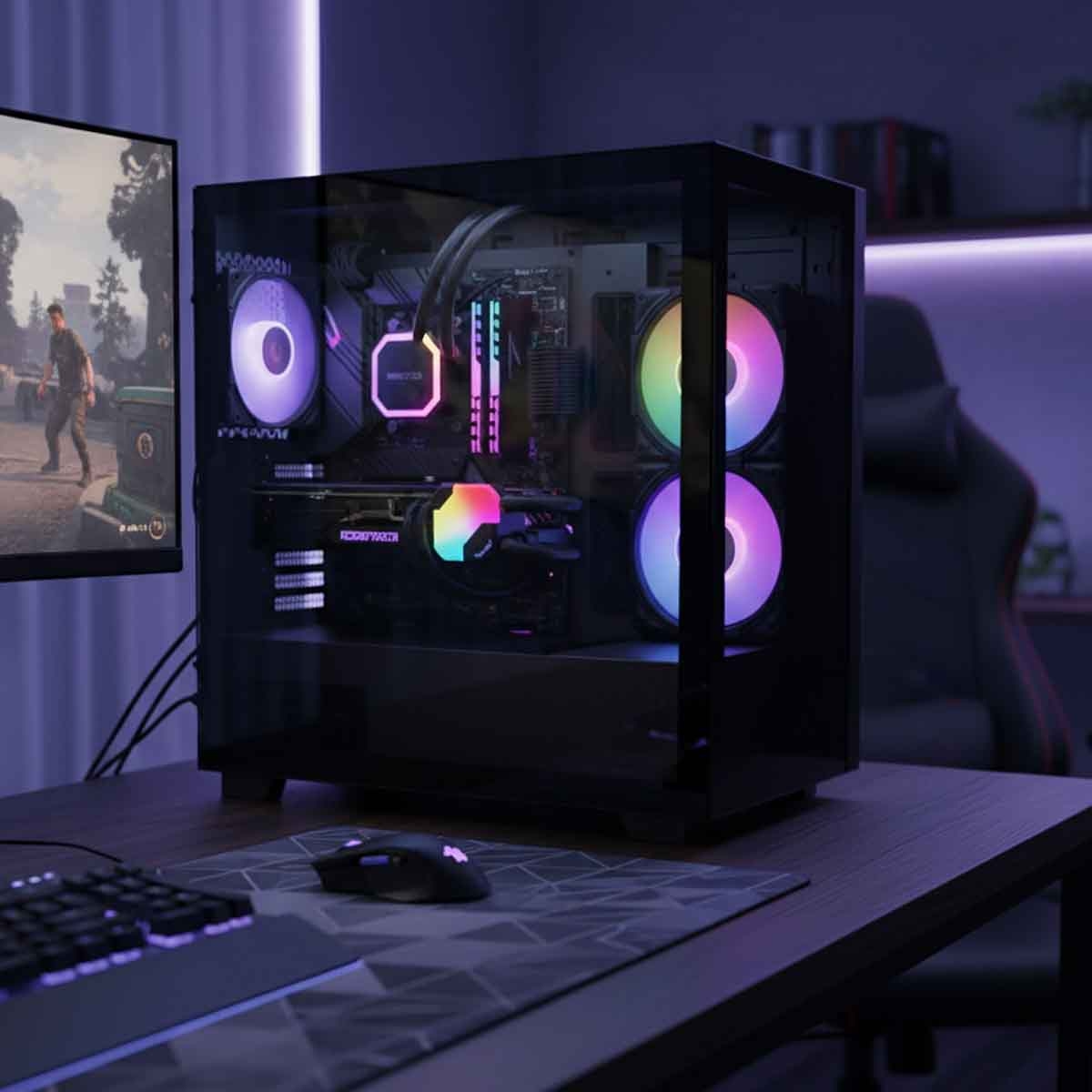 مونتيك مبرد سائل هايبر فلو ARGB 240 باللون الأسود