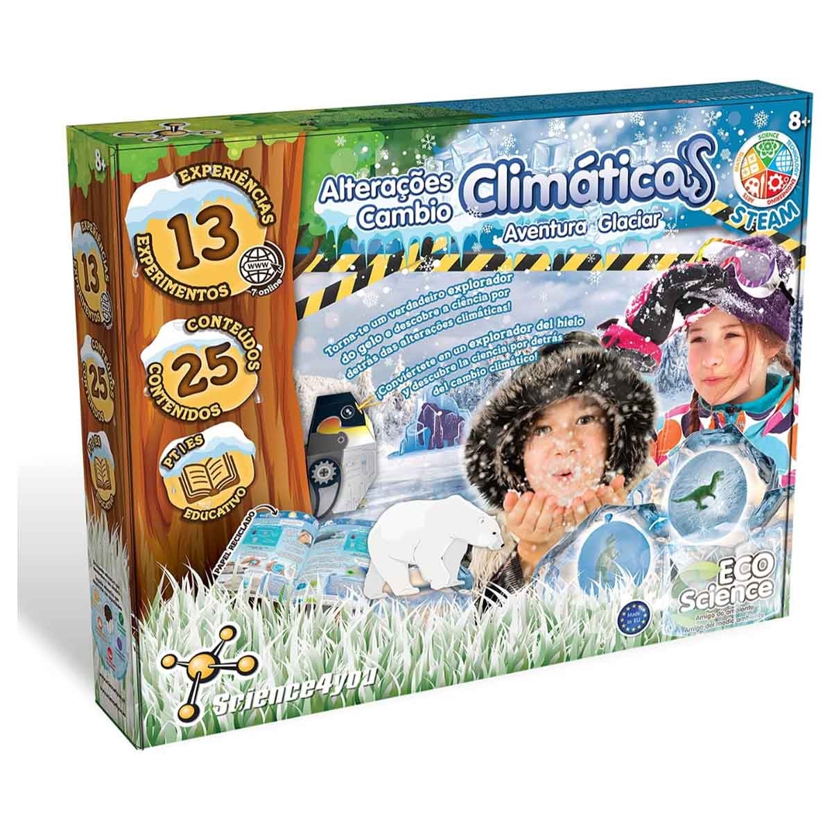 ساينس فور يو مجموعة مغامرة الجليد وتغير المناخ للجنسين، عمر 8-10 سنوات