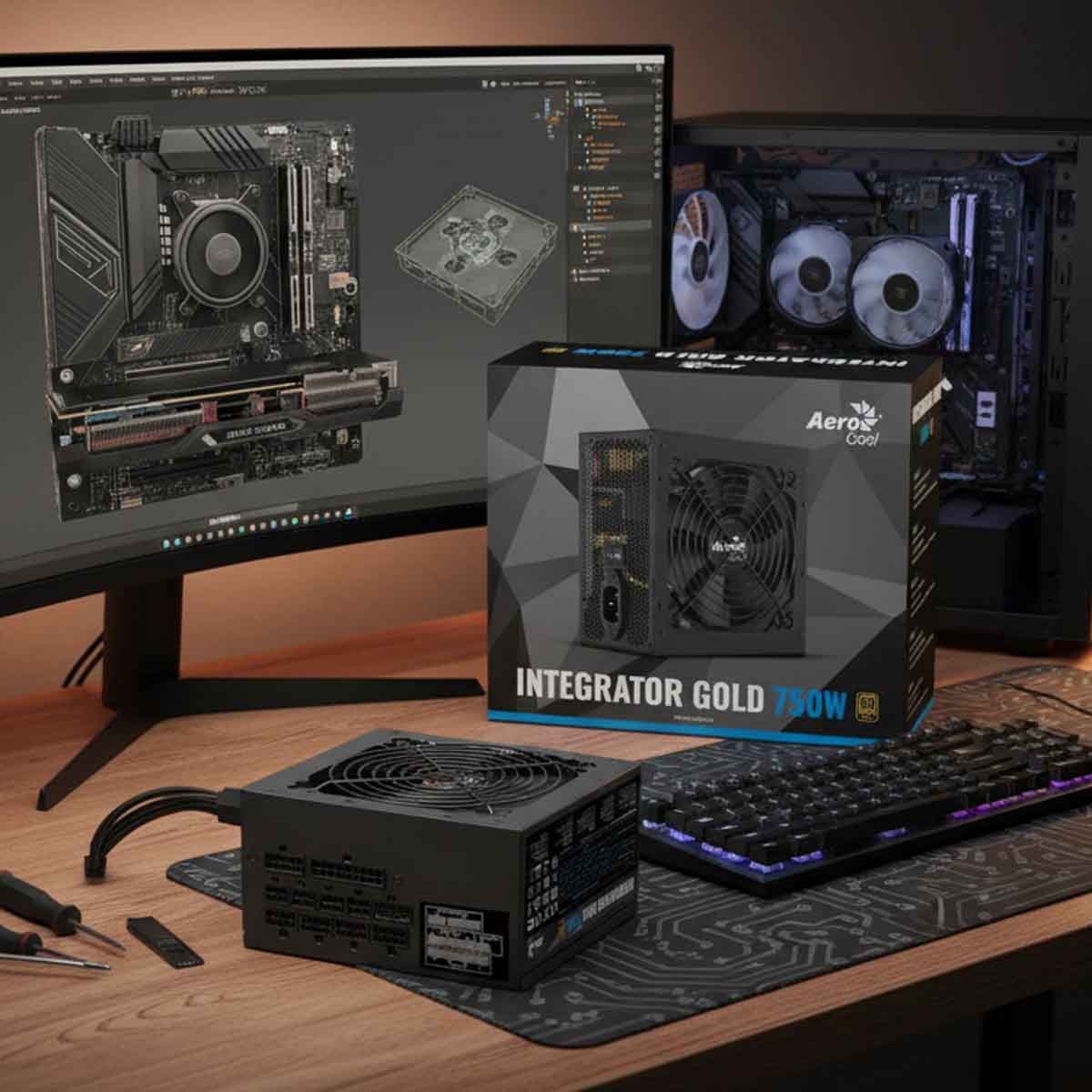 إيروكول مزود طاقة إنتجريتر جولد 750 واط