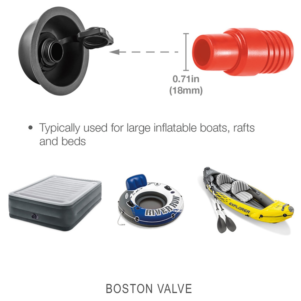 Intex Bellow Foot Pump Unisex