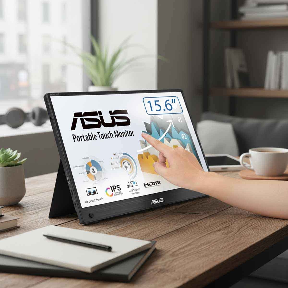 أسوس MB16AHT شاشة محمولة لمس 15.6 بوصة