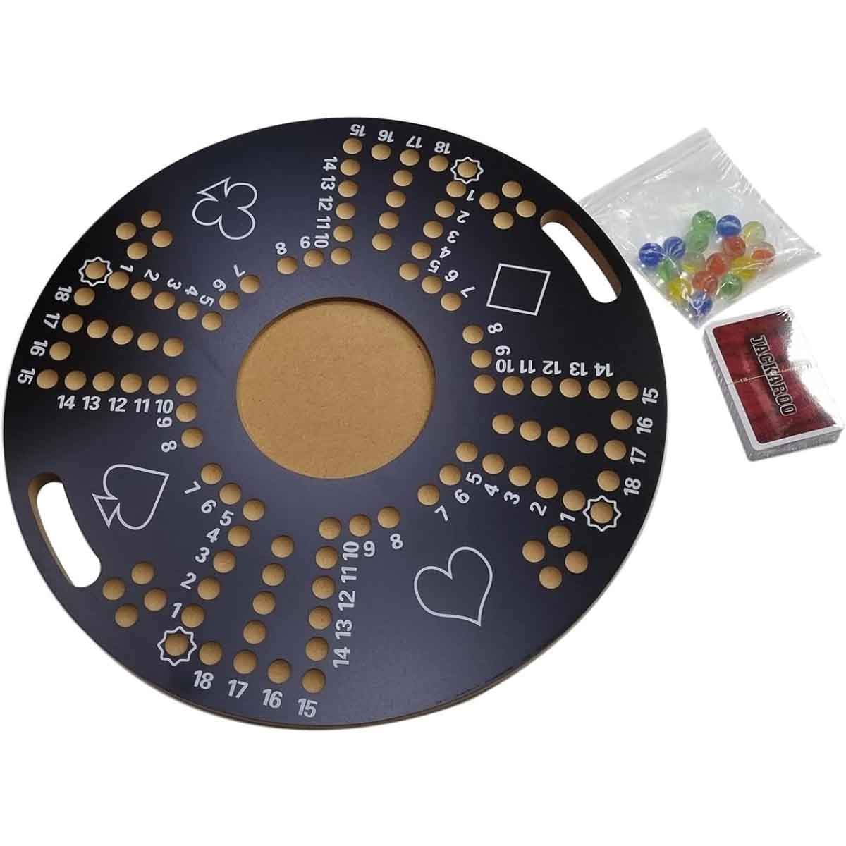 لعبة جاكارو خشبية جماعية ببطاقات اللعب، للجنسين، 5-7 سنوات