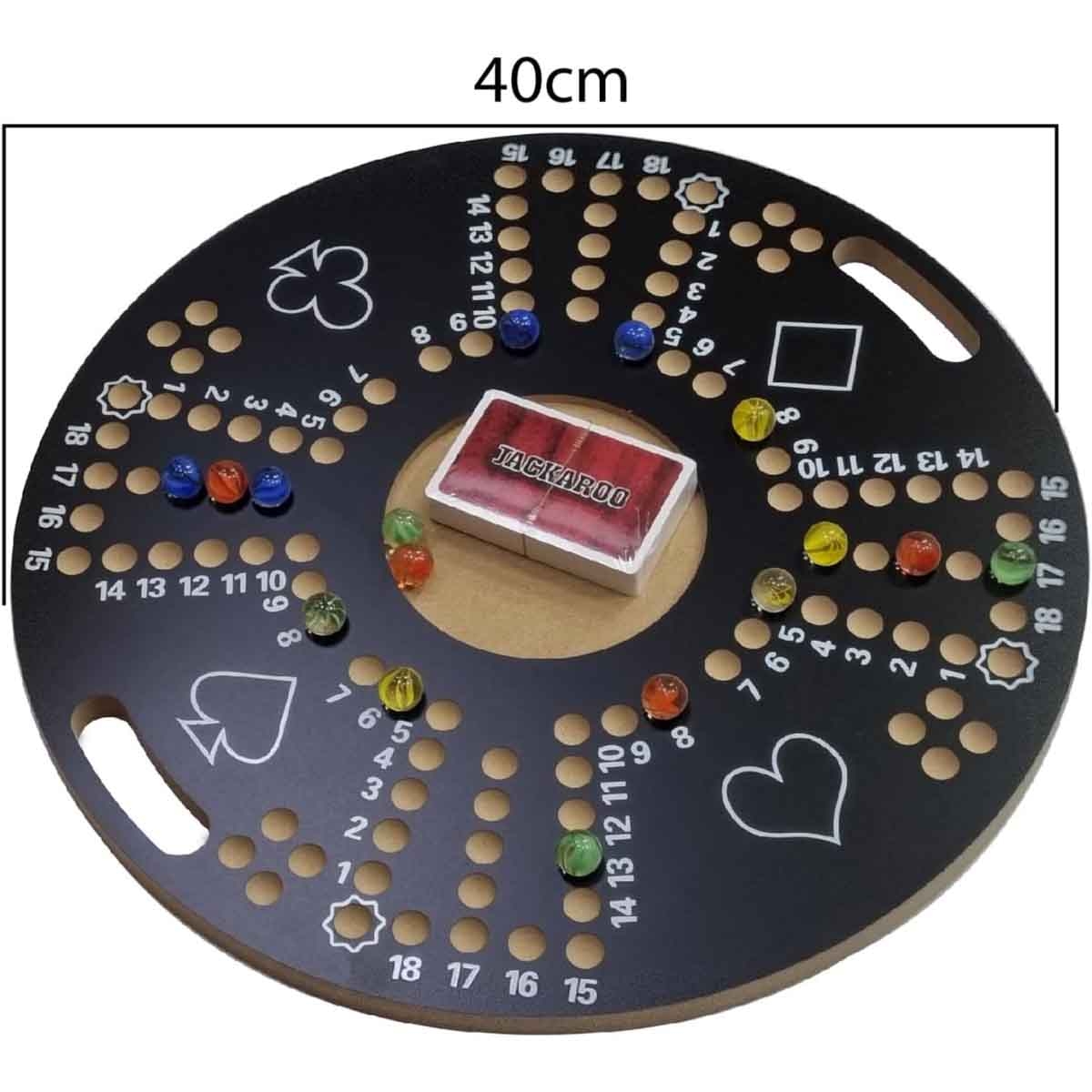 لعبة جاكارو خشبية جماعية ببطاقات اللعب، للجنسين، 5-7 سنوات