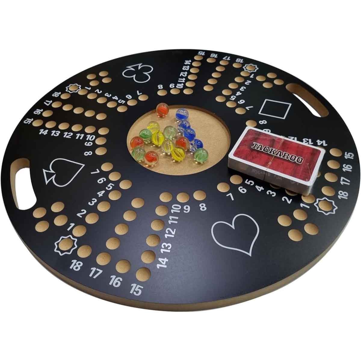 لعبة جاكارو خشبية جماعية ببطاقات اللعب، للجنسين، 5-7 سنوات