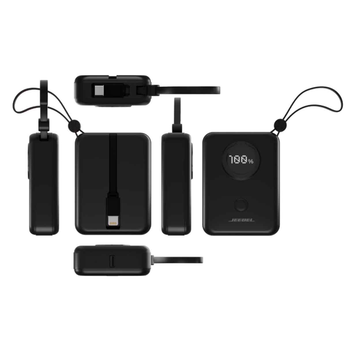 Jeebel Black 10000mAh Power Bank