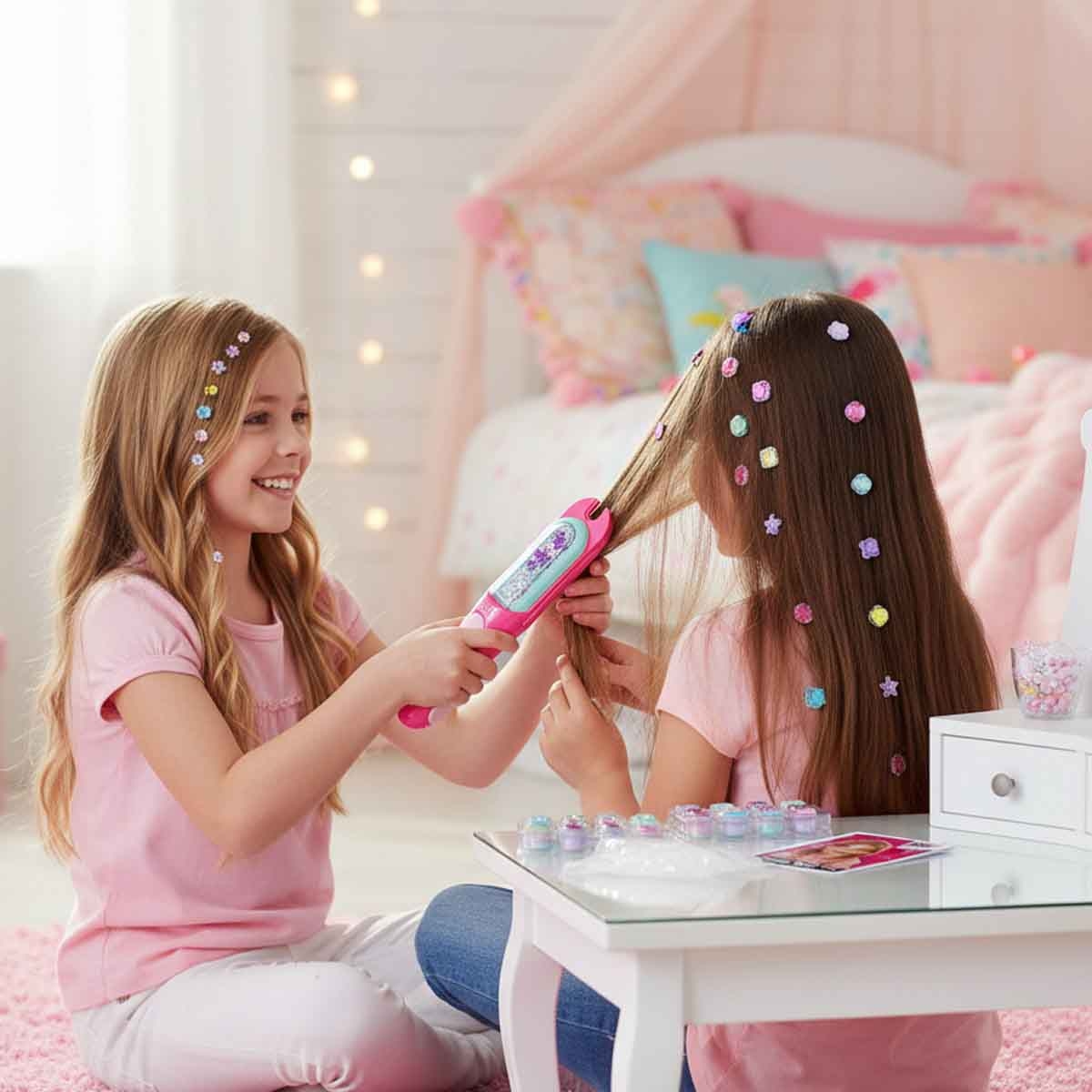 مي بو كاي طقم تزيين الشعر بالجواهر، للبنات، من عمر 5 إلى 7 سنوات