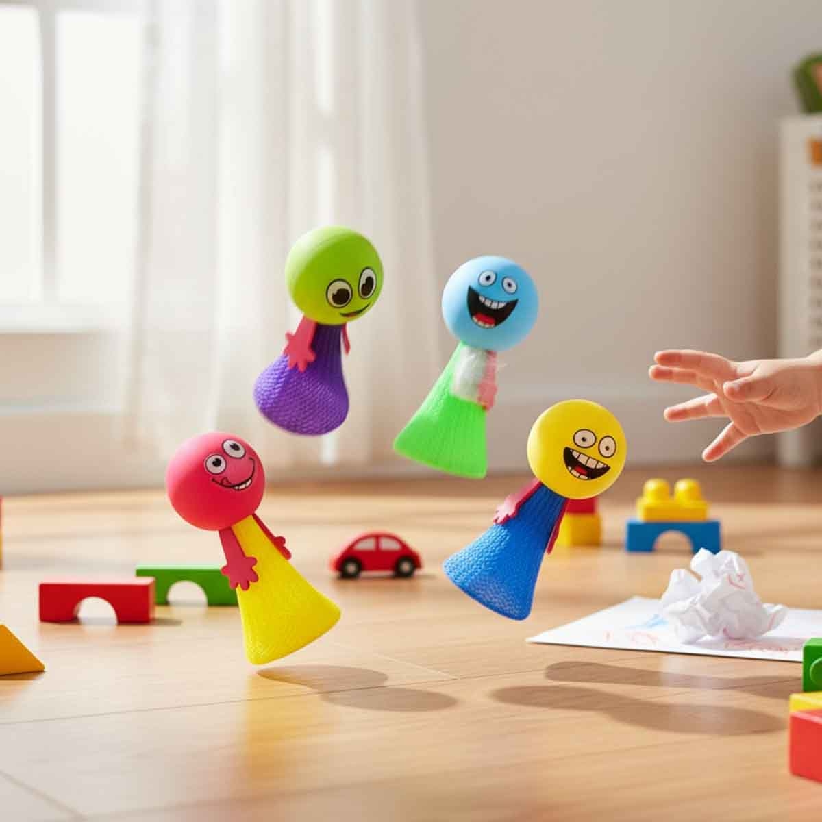 كيدز برو لعبة قزم يقفز 4 قطع للأولاد، 3-4 سنوات