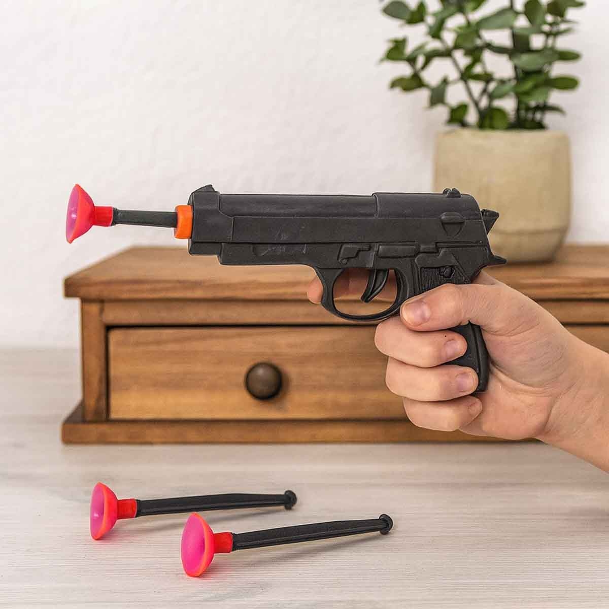 Kidzpro Pocket Money Police Gun with 3 Darts Boys, 3-4 Years