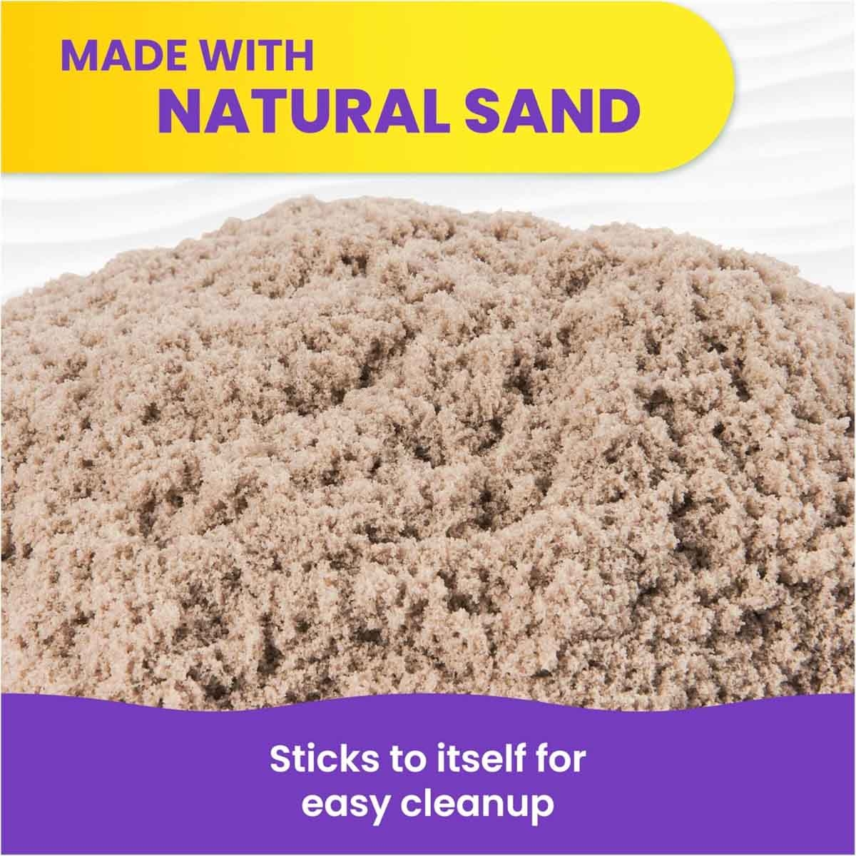 Kinetic Sand 2lb. The Original Moldable Sensory Brown Play Sand Unisex, 3-4 Years