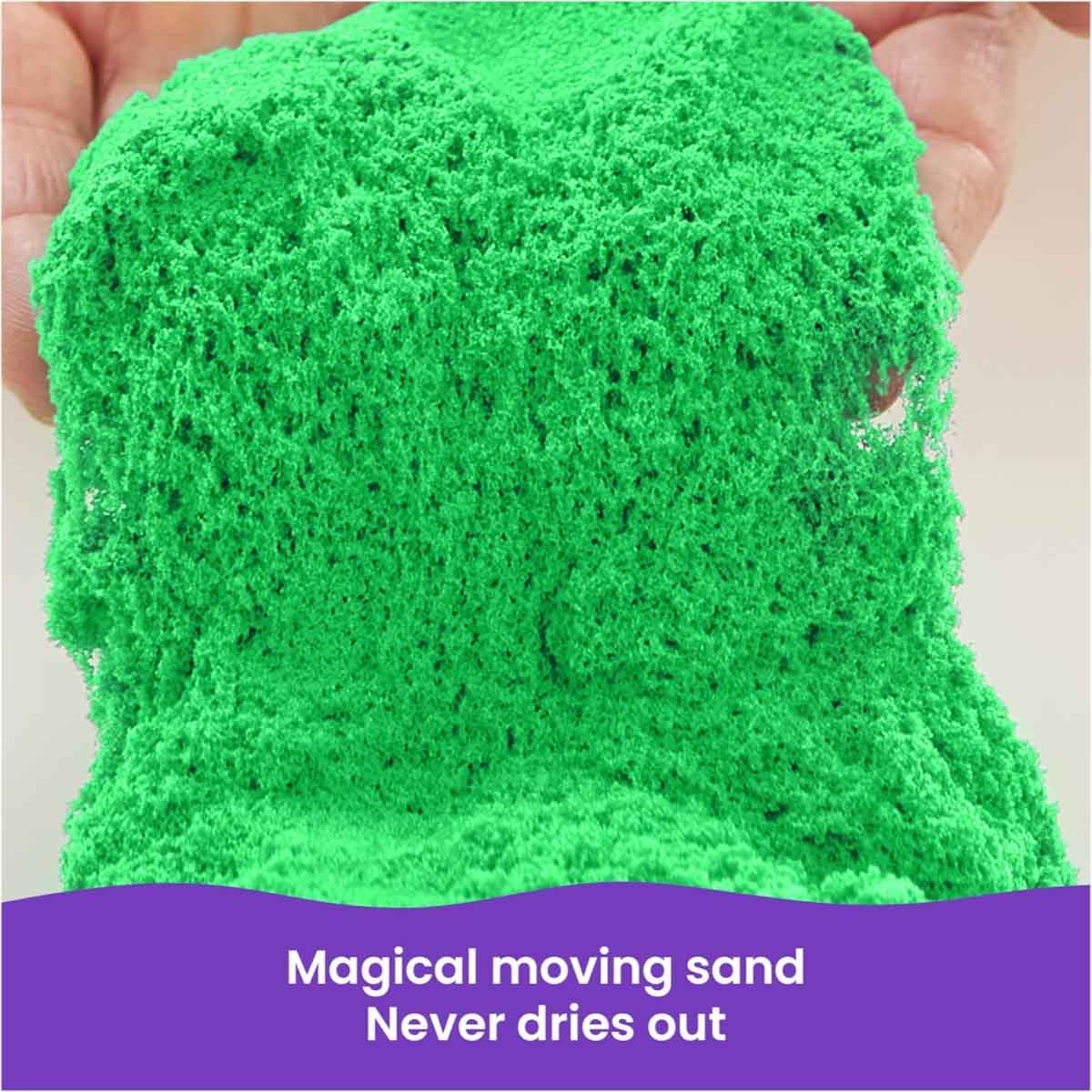 Kinetic Sand 2lb. The Original Moldable Sensory Green Play Sand Unisex, 3-4 Years