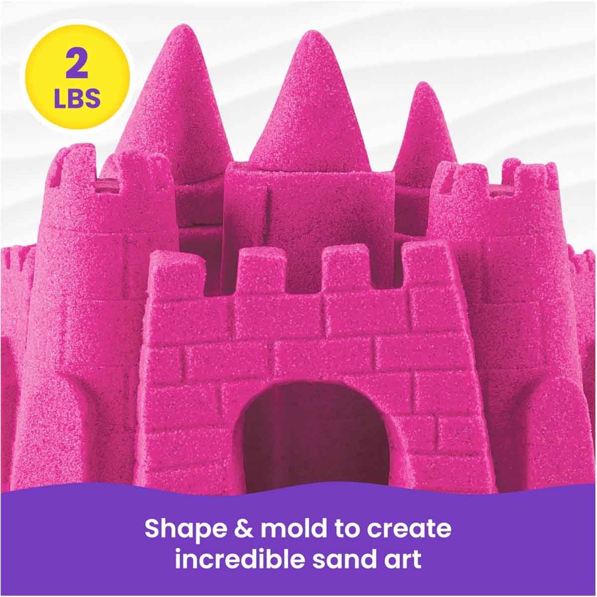 Kinetic Sand 2lb. The Original Moldable Sensory Pink Play Sand Unisex, 3-4 Years
