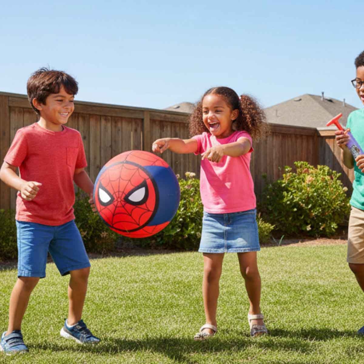 ليتل بيجي باونسر كرة سبايدر-مان 9 إنش للجنسين، من عمر 3-4 سنوات