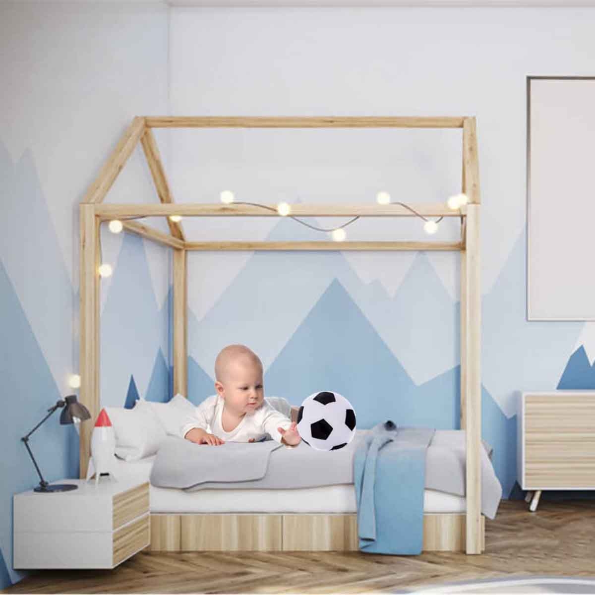 ليتل بيجي باونسر كرة قدم 9 إنش للجنسين، رقم BSPT002B-SC، من عمر 3-4 سنوات