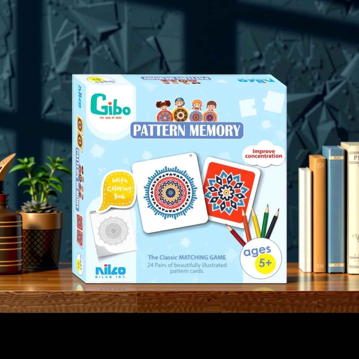 جيبو لعبة تعليمية: أنماط الذاكرة للأطفال من عمر 5 إلى 7 سنوات
