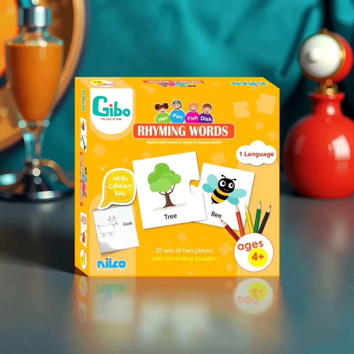 جيبو لعبة تعليمية: الكلمات المتشابهة في النطق للأطفال من عمر 5 إلى 7 سنوات