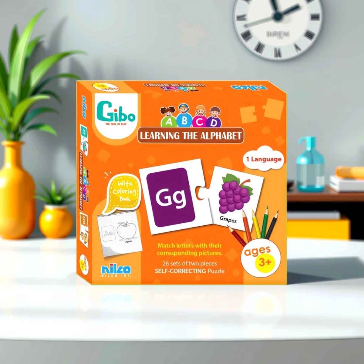 جيبو لعبة تعليمية: تعلم الحروف للأطفال من عمر 3 إلى 4 سنوات