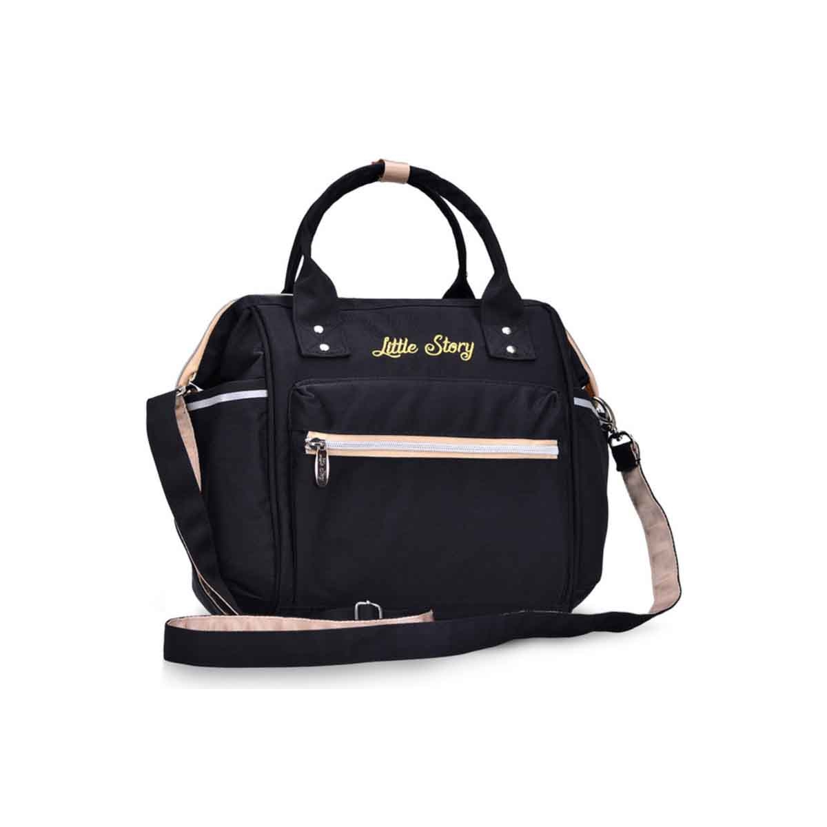 Little Story Black Ace Diaper Bag