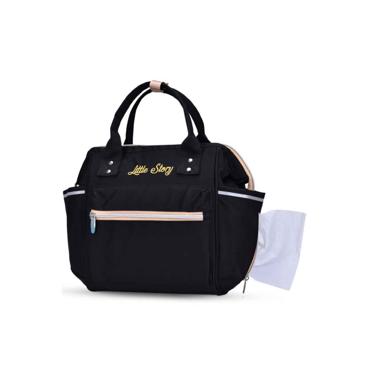 Little Story Black Ace Diaper Bag
