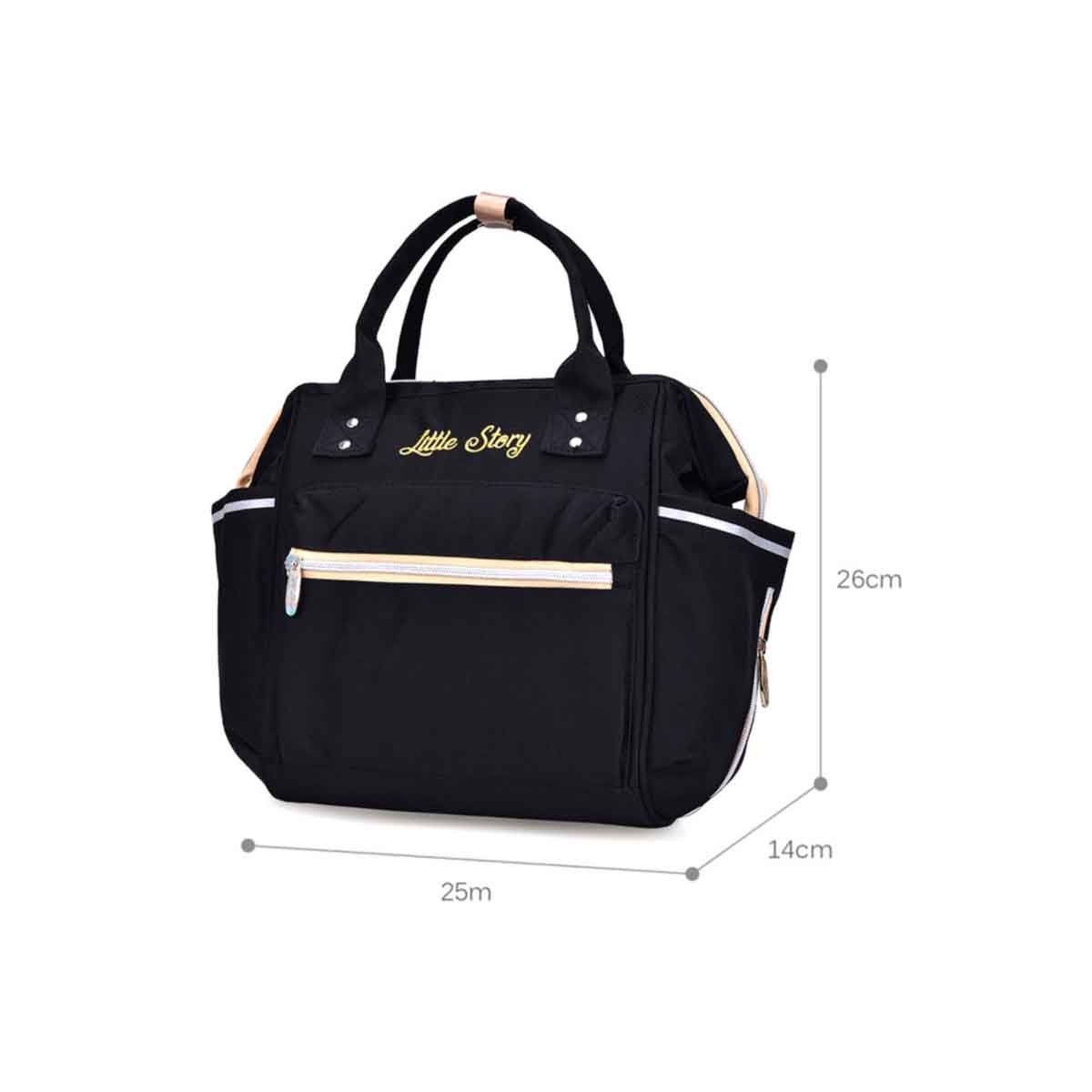 Little Story Black Ace Diaper Bag