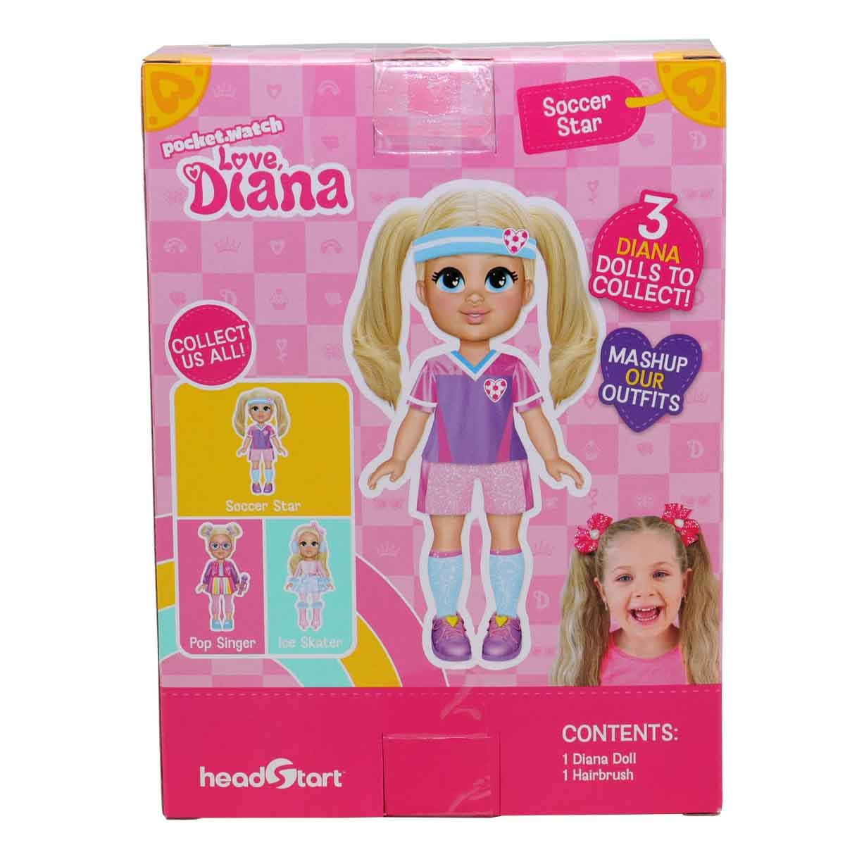 Love, Diana 6" Soccer Star Doll Girls, 3-4 Years