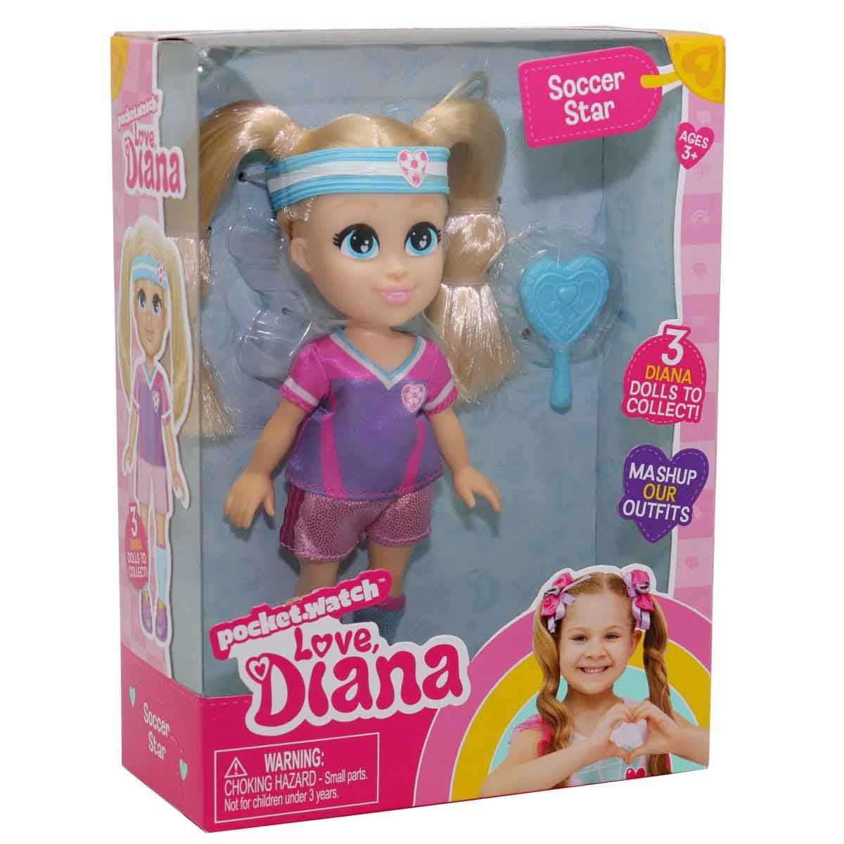 Love, Diana 6" Soccer Star Doll Girls, 3-4 Years