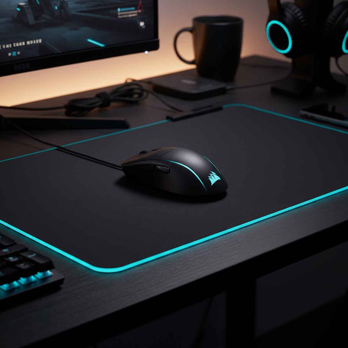 كورسير ماوس ألعاب سلكي M75 خفيف الوزن بإضاءة RGB