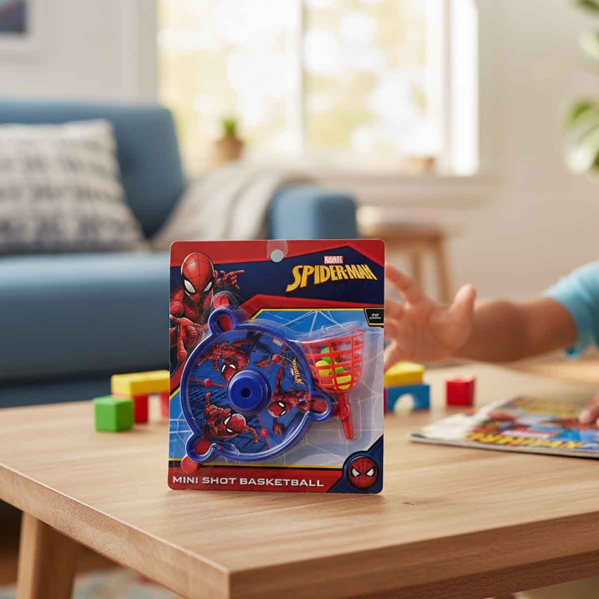 مارفل سبايدرمان لعبة كرة سلة مصغرة للأولاد، 3-4 سنوات