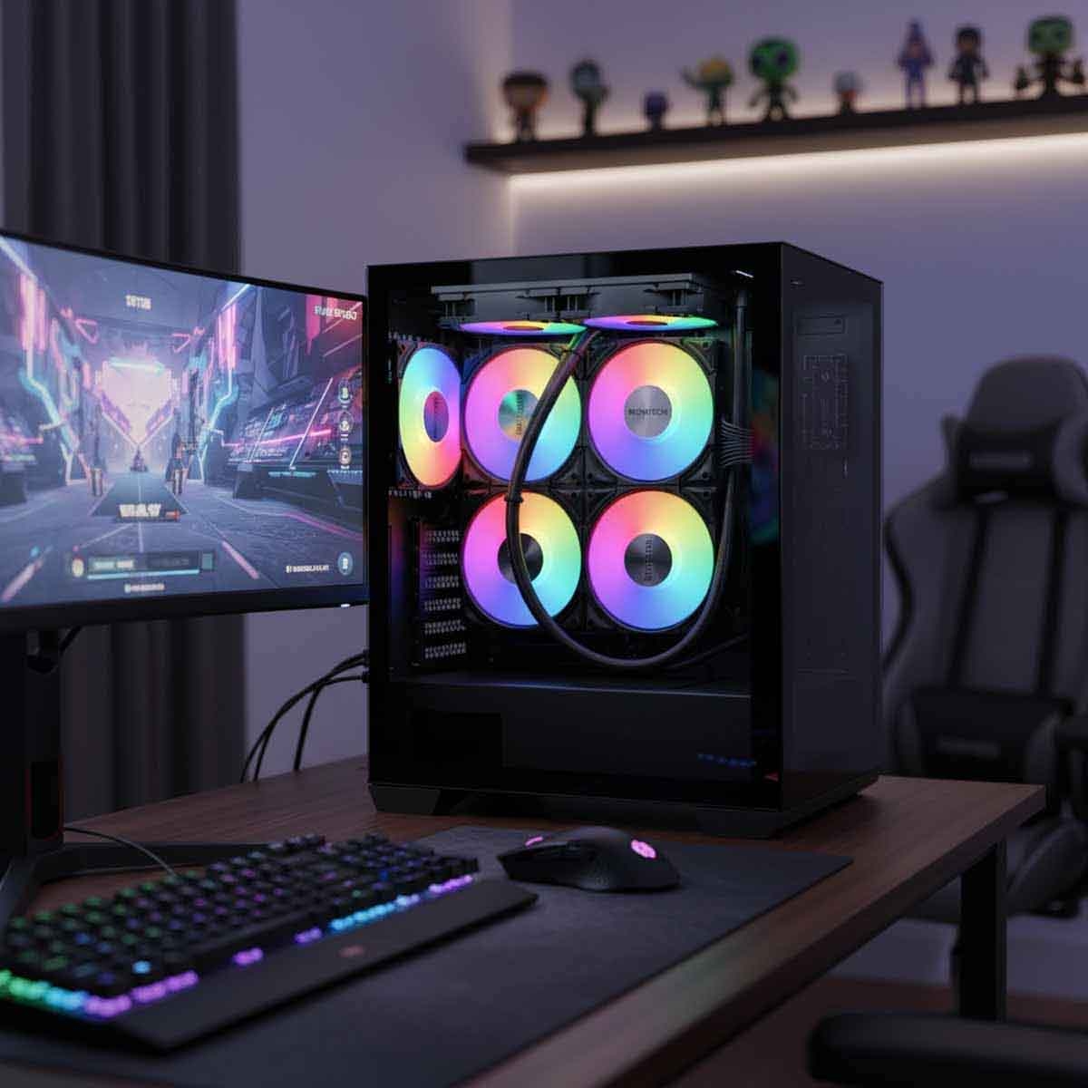 مونتك ميتال برو 12 أسود مروحة تبريد 3 في 1