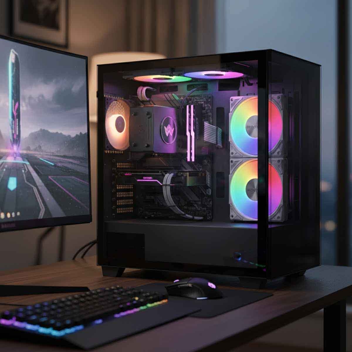 مونتك ميتال برو 12 أسود ARGB مروحة تبريد