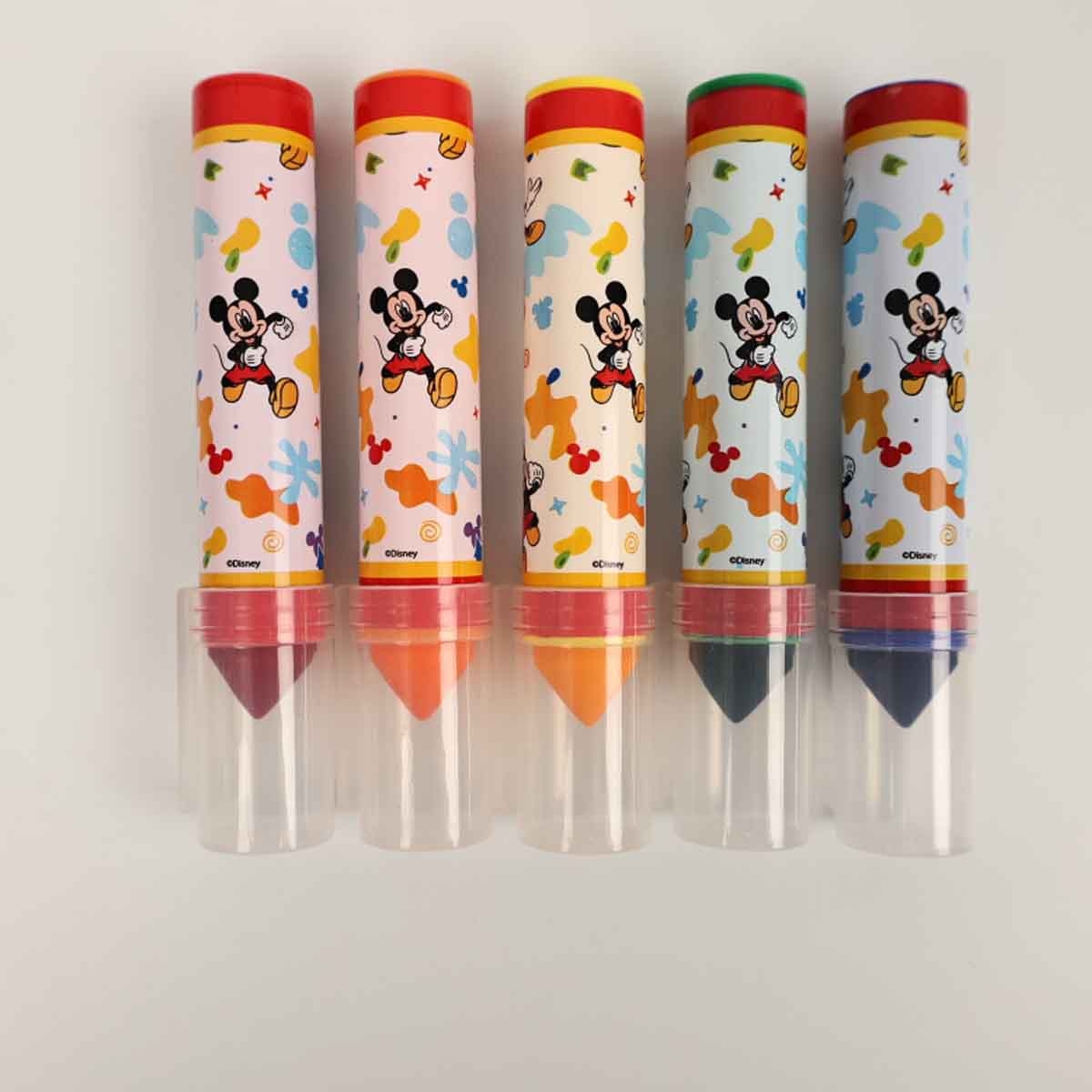 ديزني جونيور مجموعة أقلام ماركر عملاقة قابلة للغسل 5 قطع للجنسين، عمر 3-4 سنوات