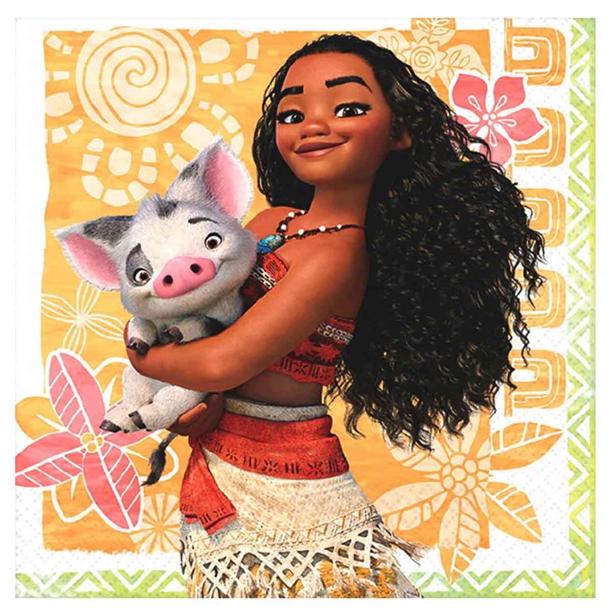 Moana 16-Piece Beverage Napkin Set