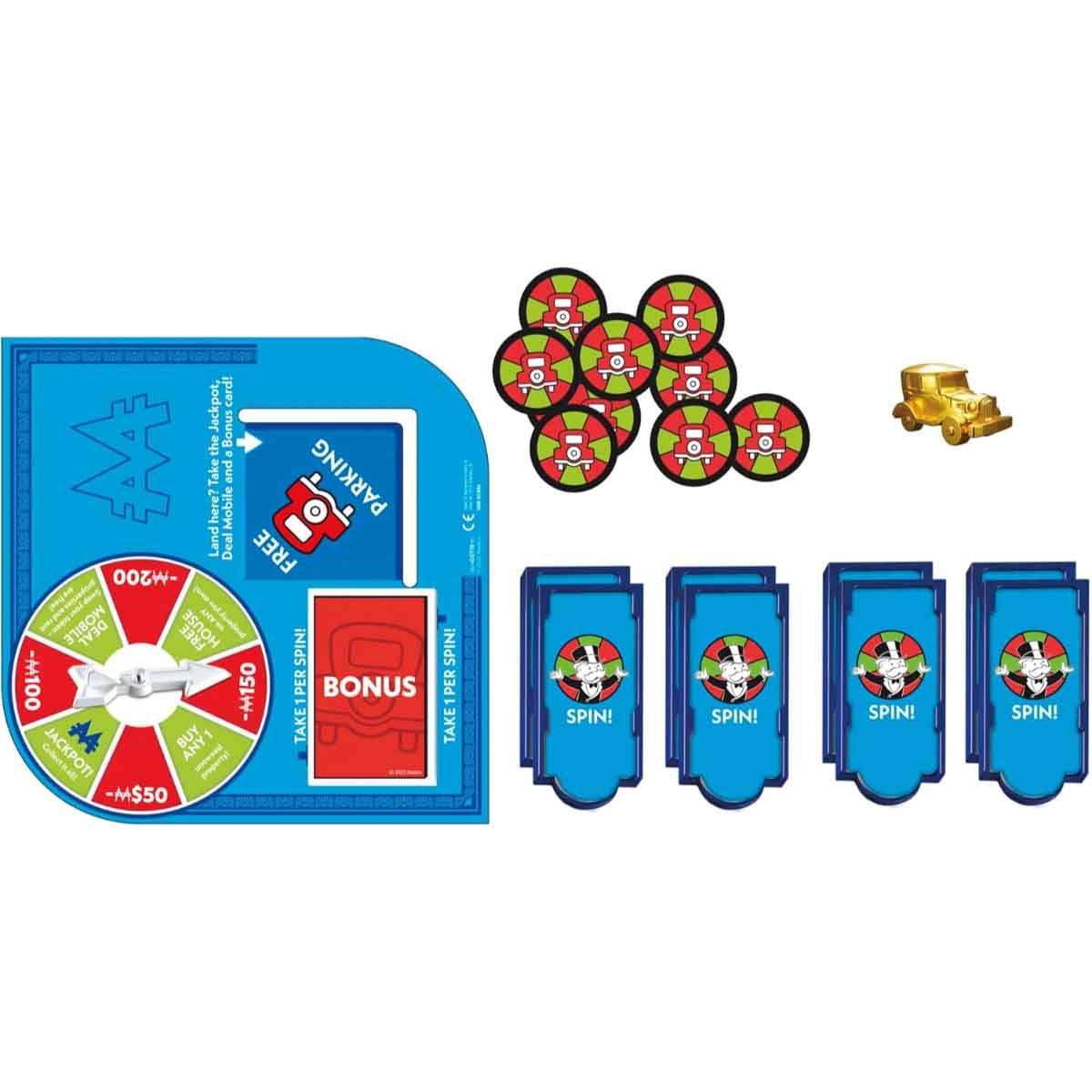 Monopoly Free Parking Jackpot Game Unisex, 8-10 Years