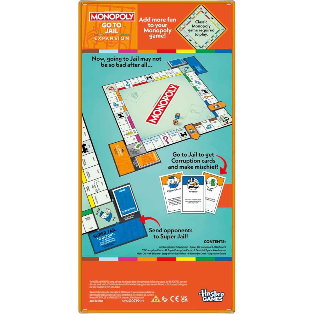 Monopoly Go To Jail Game Unisex, 8-10 Years