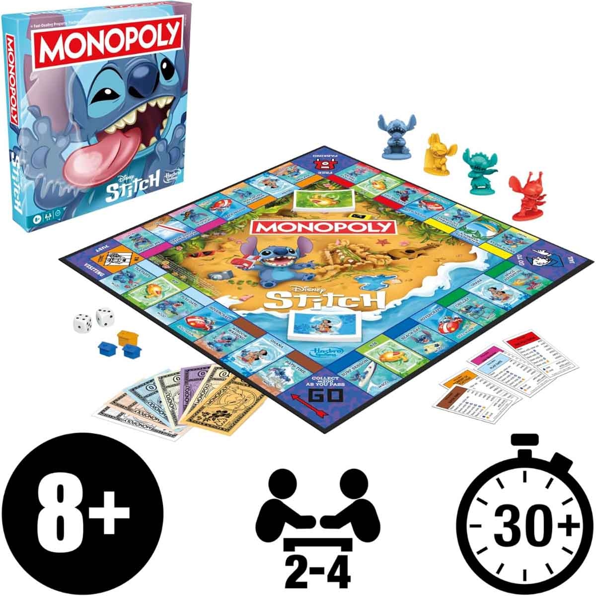 Monopoly Stitch Game Unisex, 8-10 Years