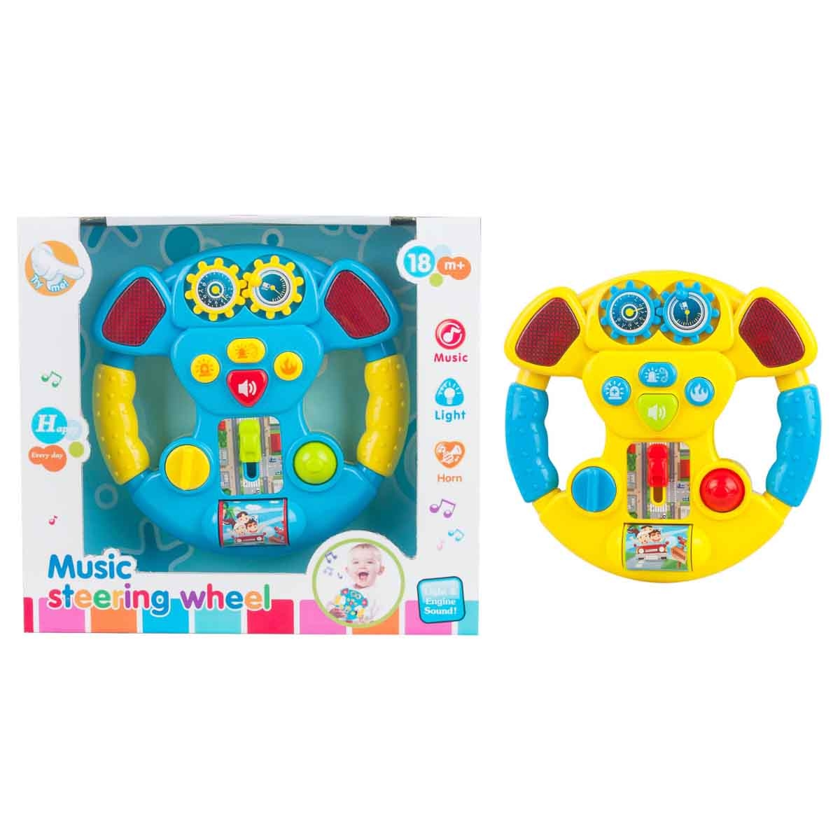 كوس جروب لعبة المقود الموسيقية المتنوعة للأطفال، من عمر 0 إلى 2 سنة