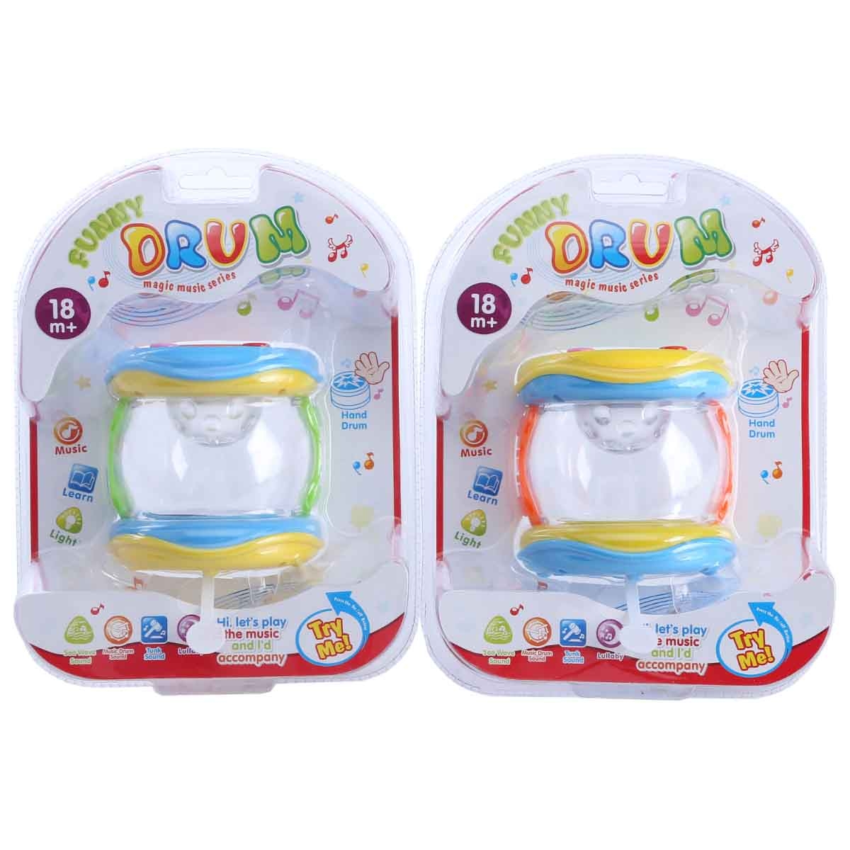 Kos Group Assorted Musical Drum Toy Toddler, 0-2 Years