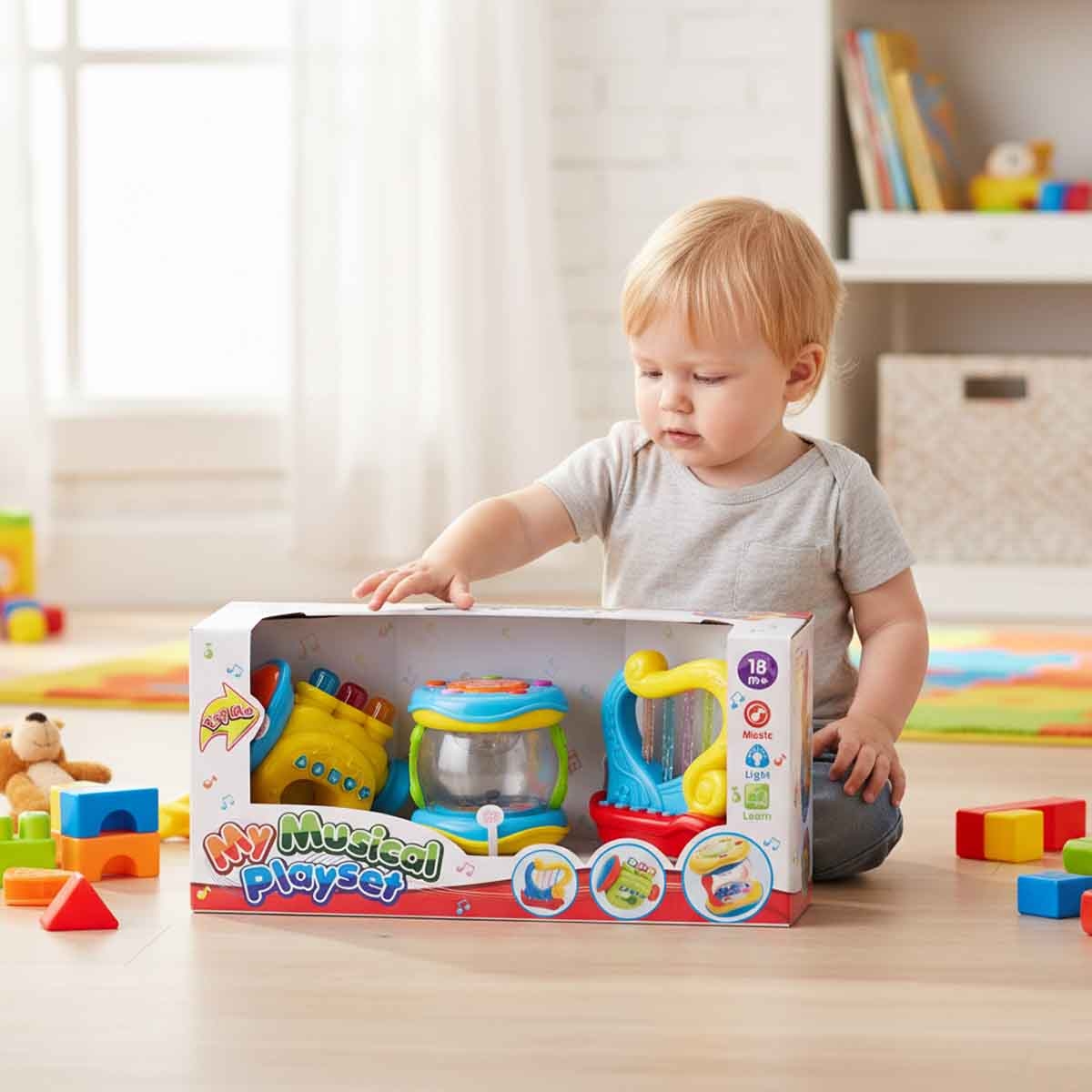 Kos Group Assorted My Musical Play Set Toddler, 0-2 Years