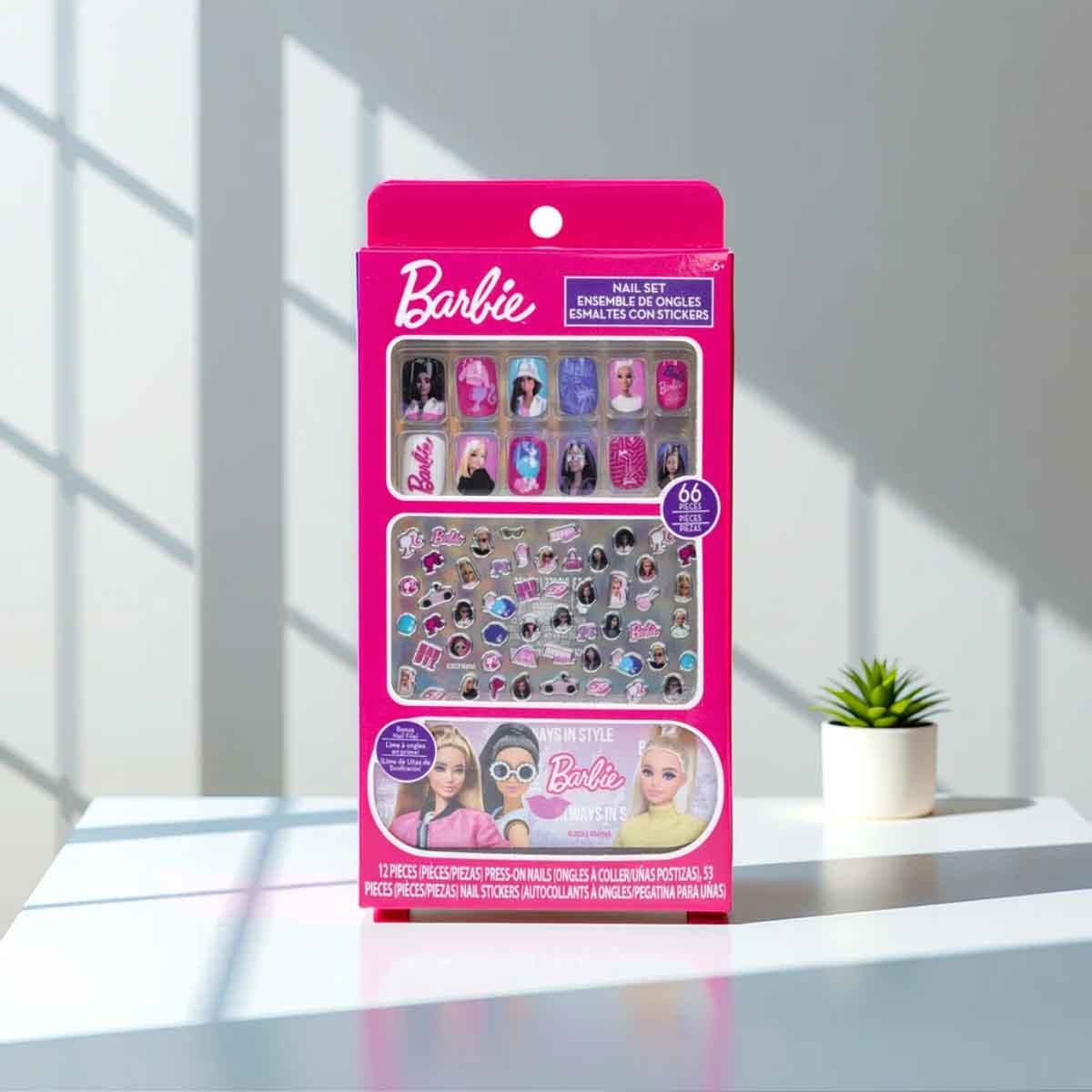 Barbie Nail & Body Art Sticker Set Girls, 5-7 Years