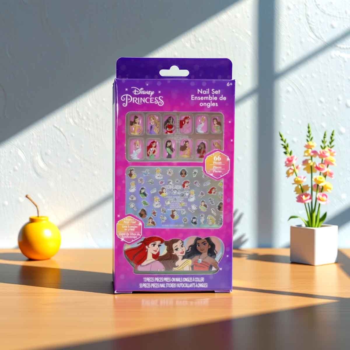 Disney Princess Nail Art Set Girls, 5-7 Years