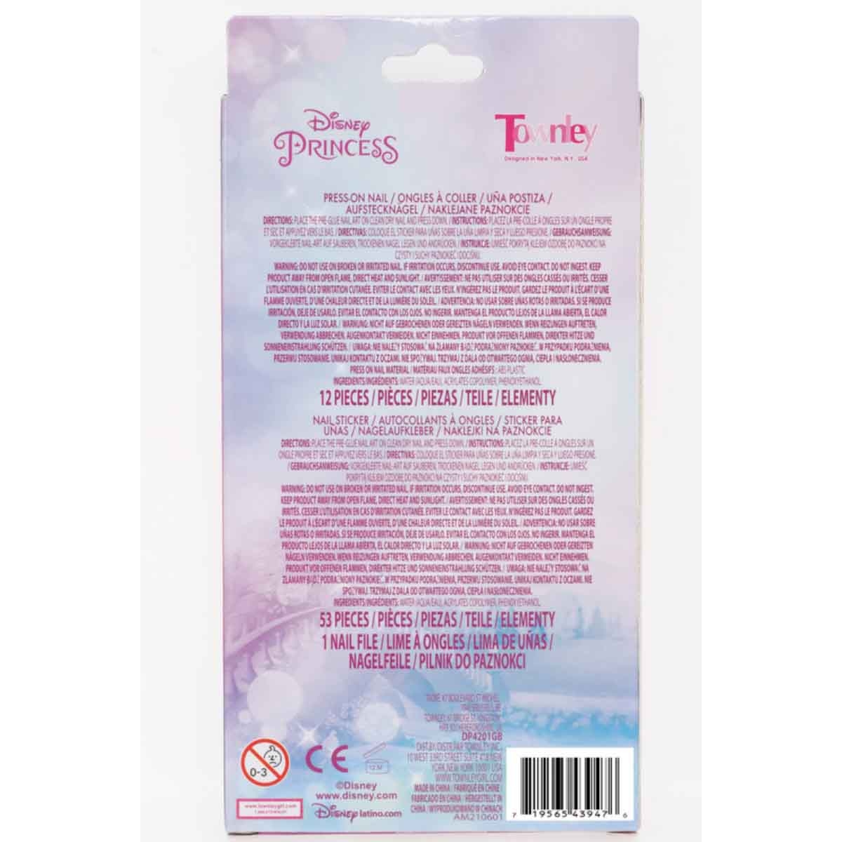 Disney Princess Nail Art Set Girls, 5-7 Years