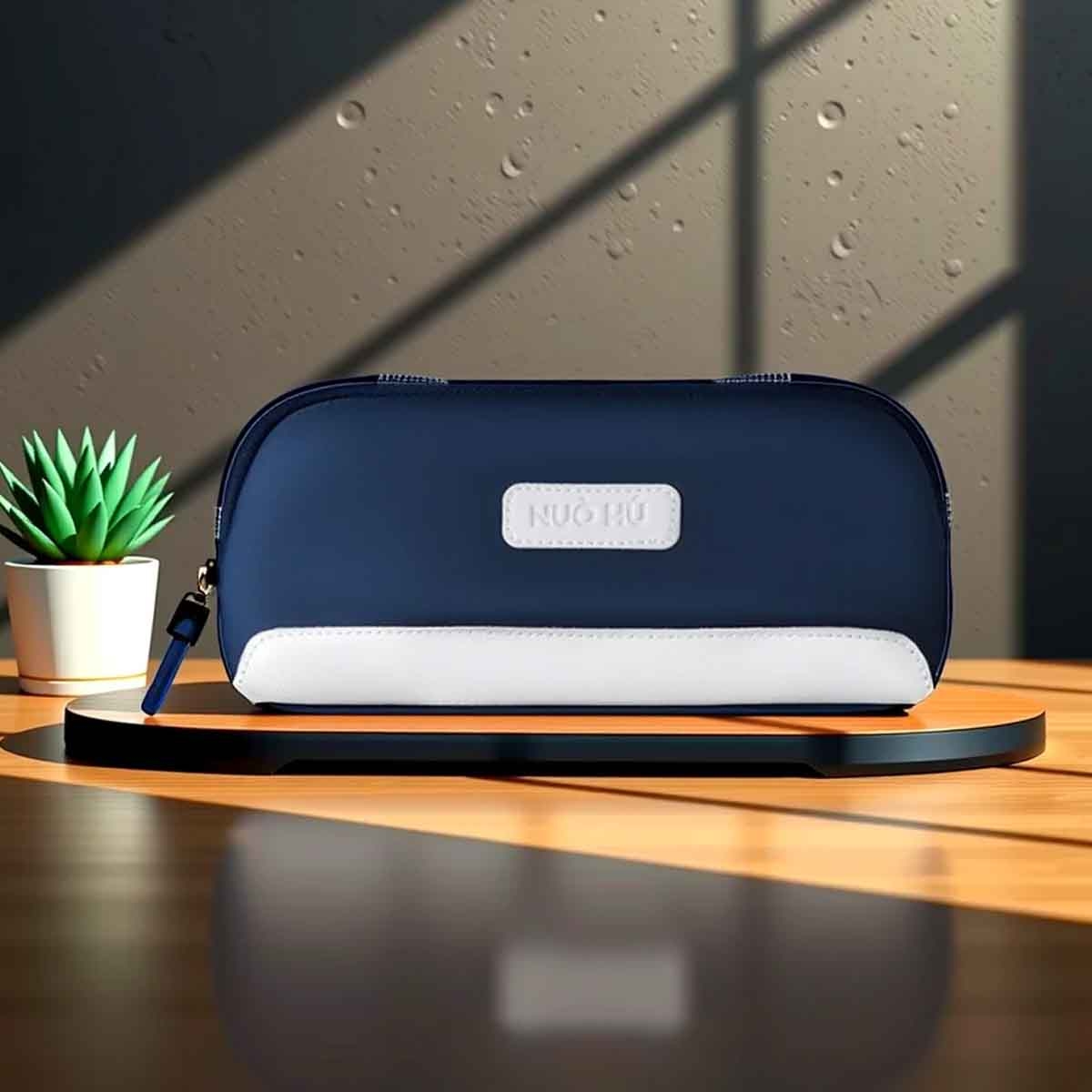 نوهو حقيبة أقلام باللون الأزرق