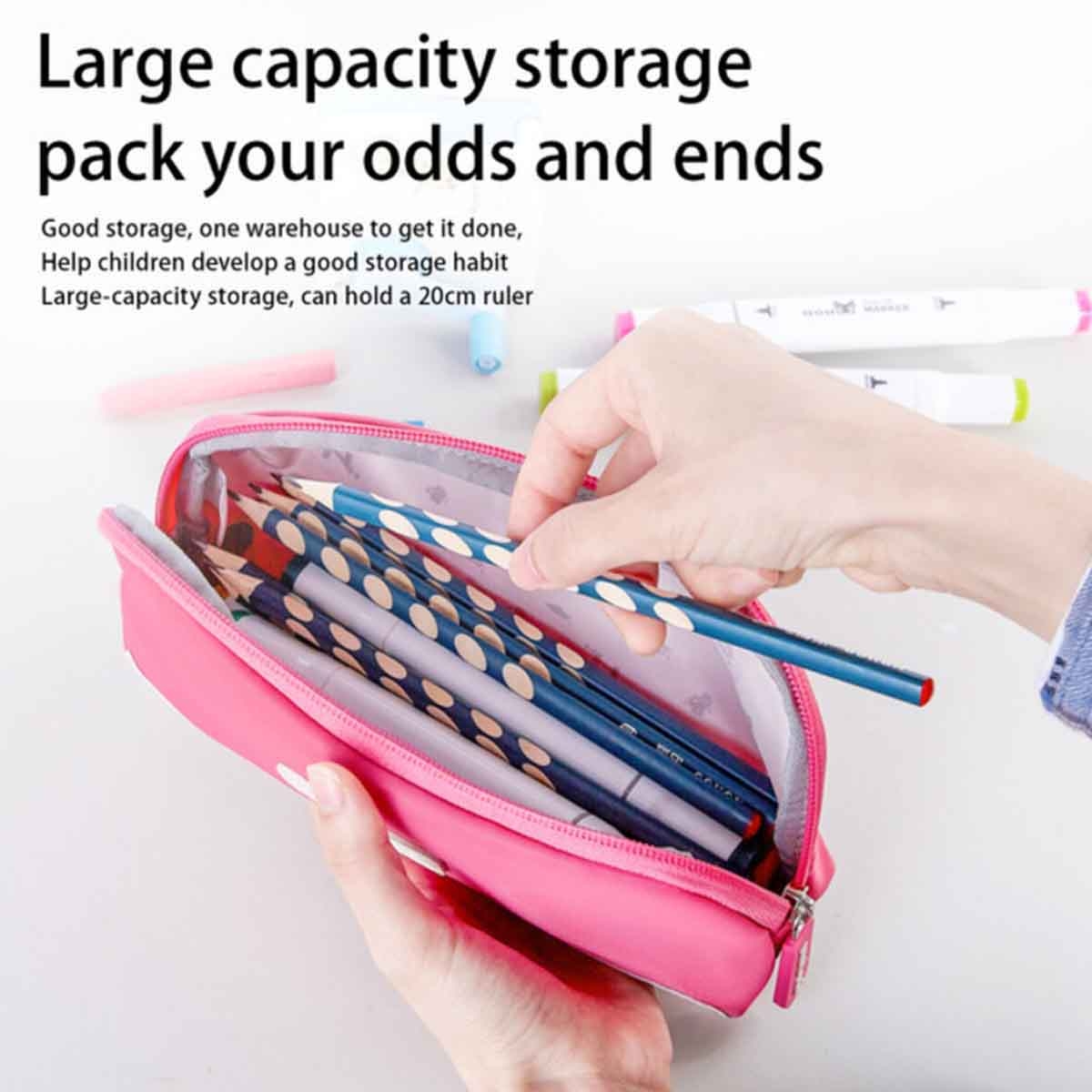 Nohoo Rose Red Pencil Bag