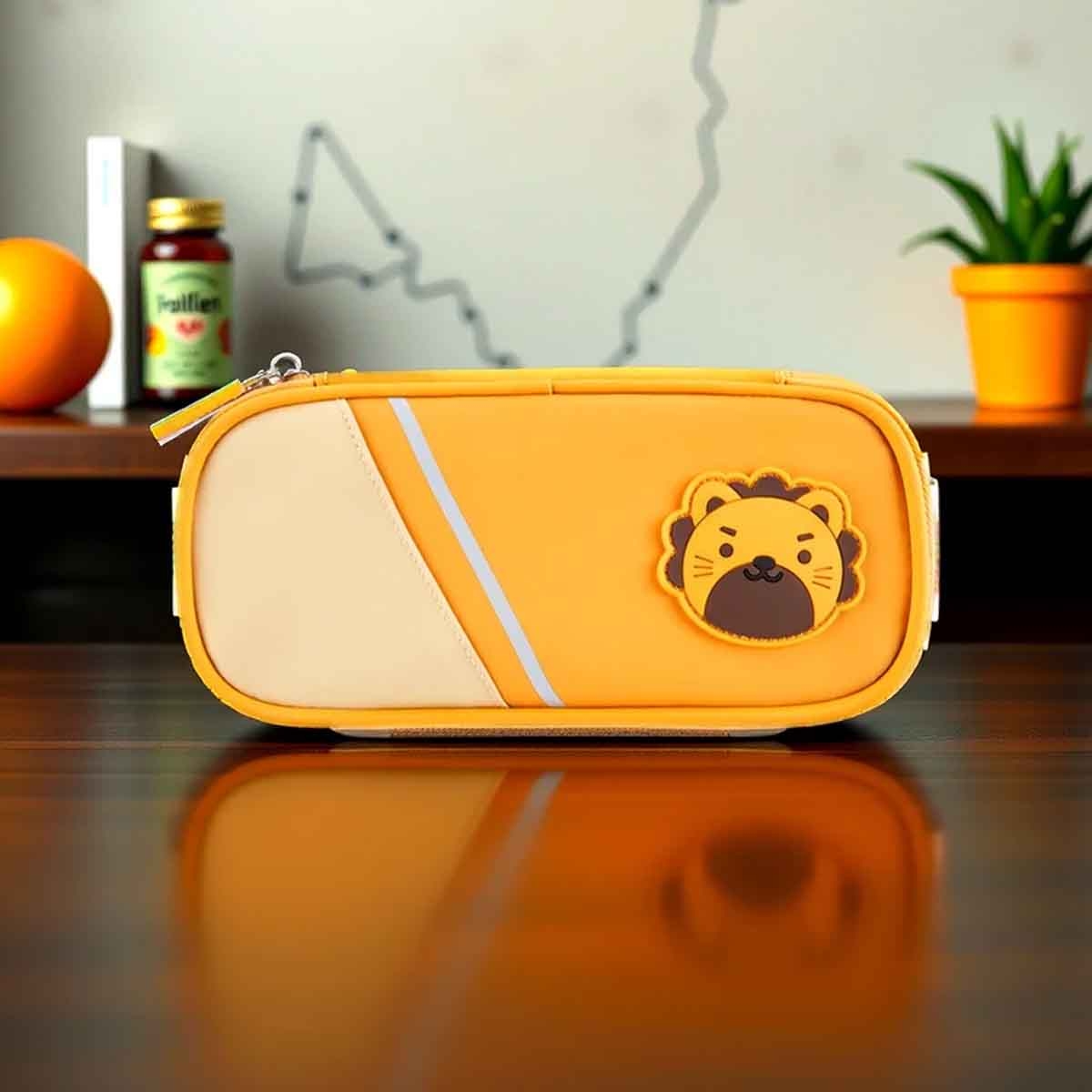 Nohoo Lion Yellow Pencil Case
