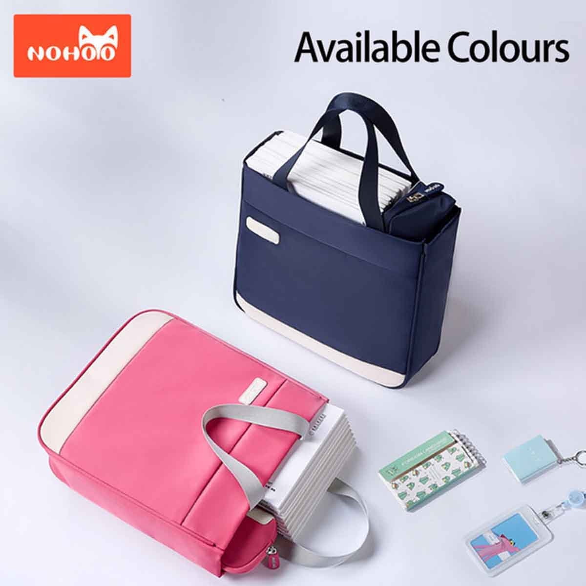 نوهو حقيبة يد مدرسية باللون الأزرق