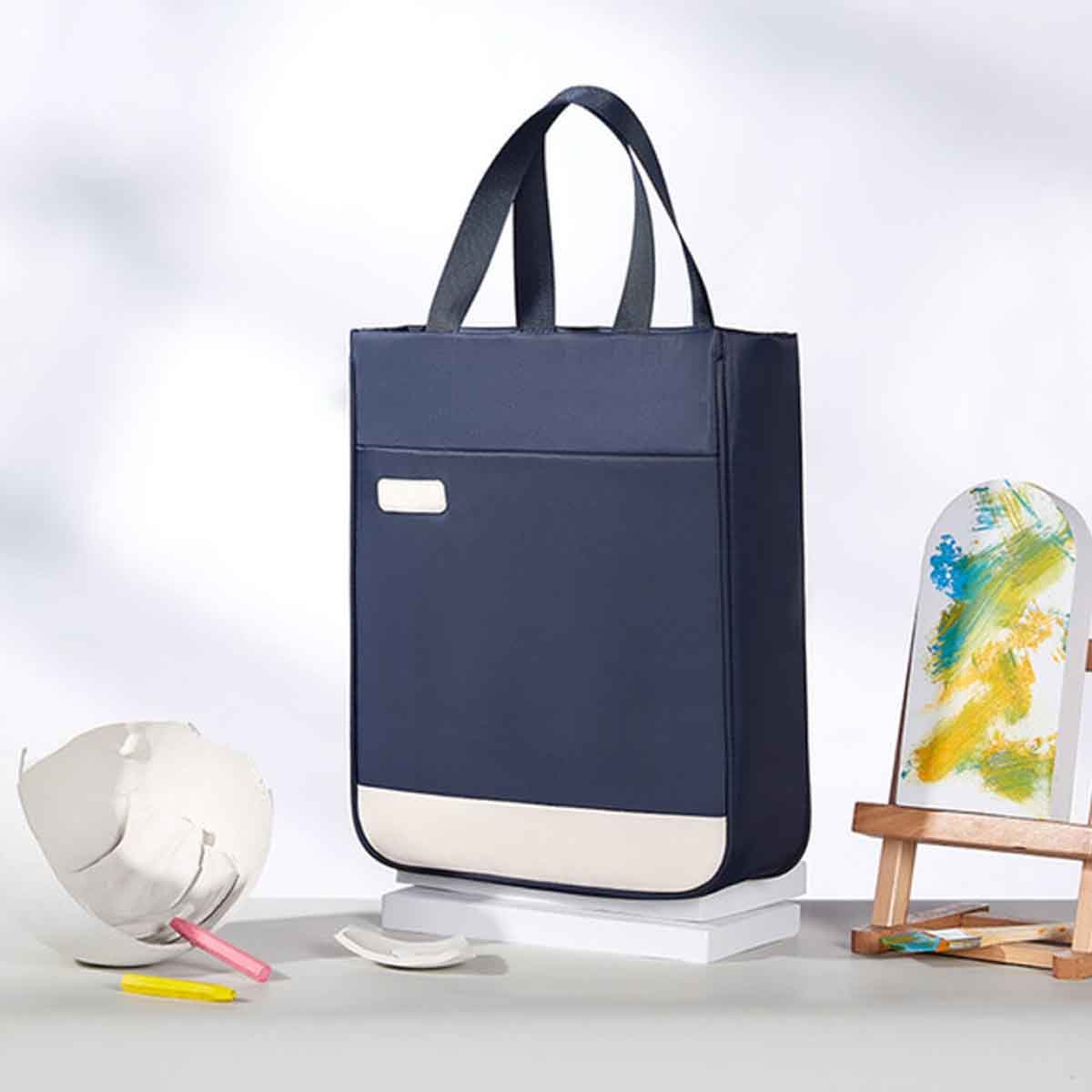 نوهو حقيبة يد مدرسية باللون الأزرق