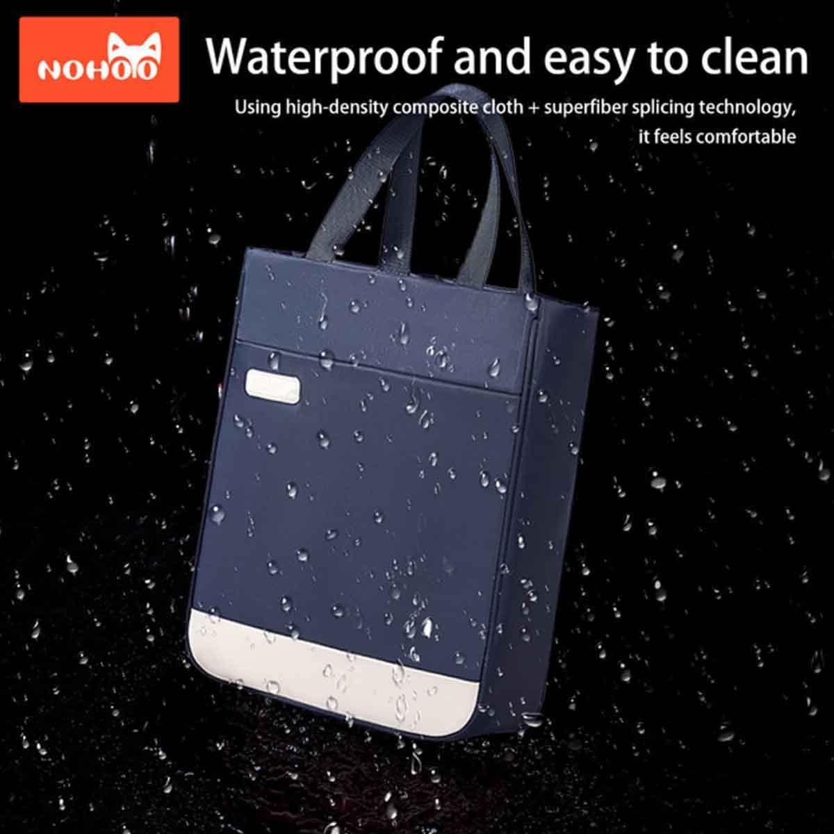 نوهو حقيبة يد مدرسية باللون الأزرق